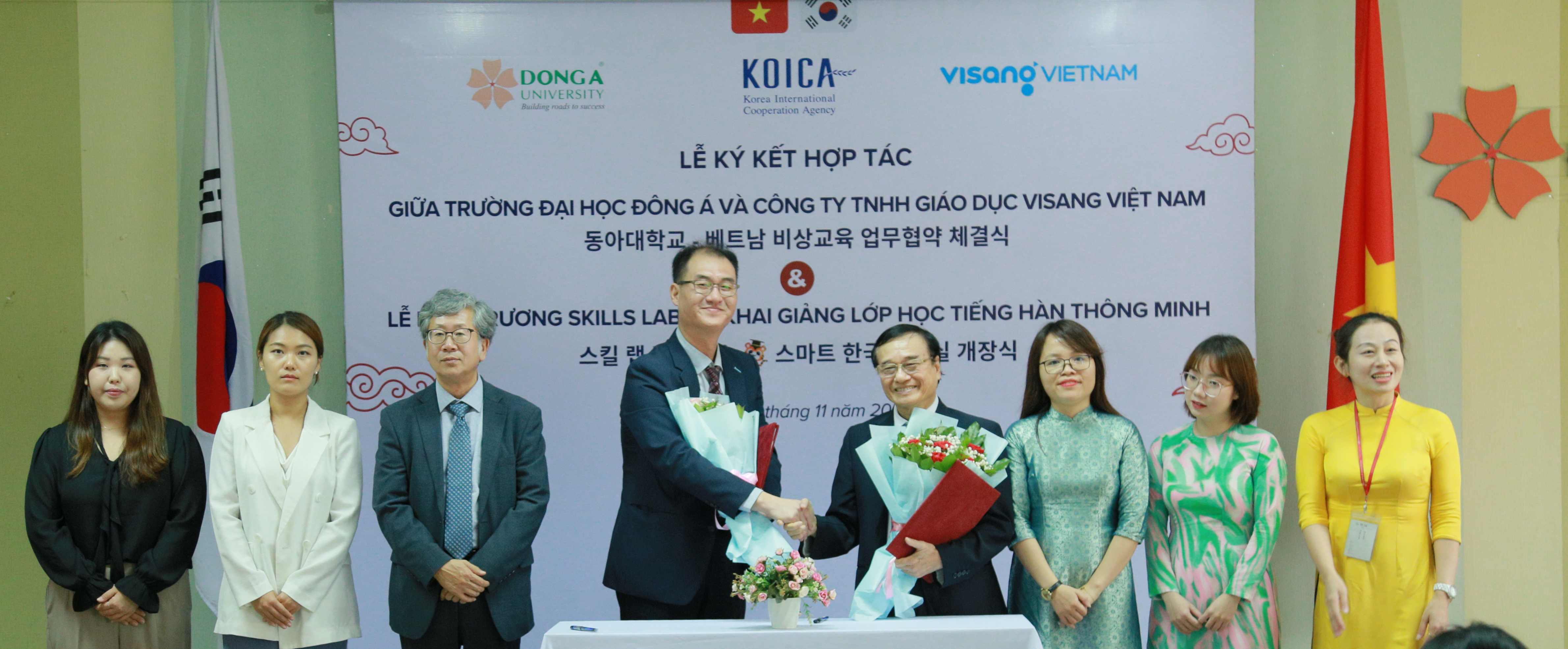 Đại học Đông Á và Công ty TNHH Giáo dục Visang Việt Nam chính thức ký kết thoả thuận hợp tác về Giải pháp học tập tiếng Hàn thông minh